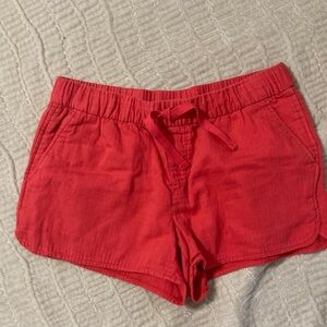 Old Navy Red Elastic Waist Knit Shorts w/pockets.